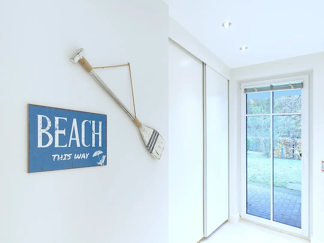 Strand-Stimmung in Wohnung 08 der Villa Belvedere.
