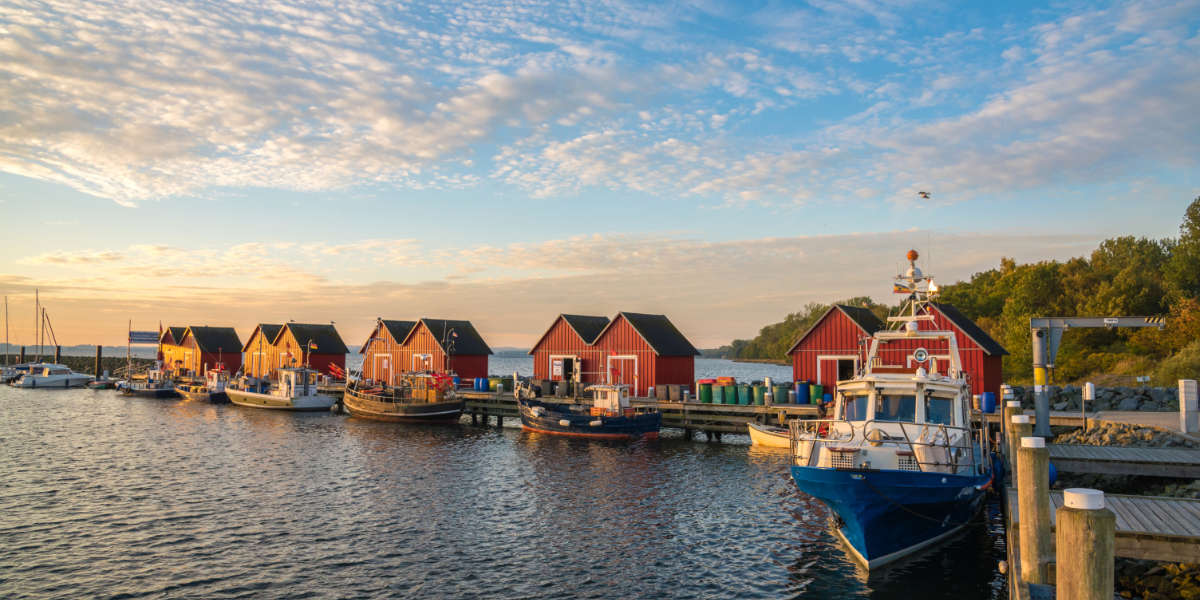 Idyllischer Fischereihafen in Boltenhagen